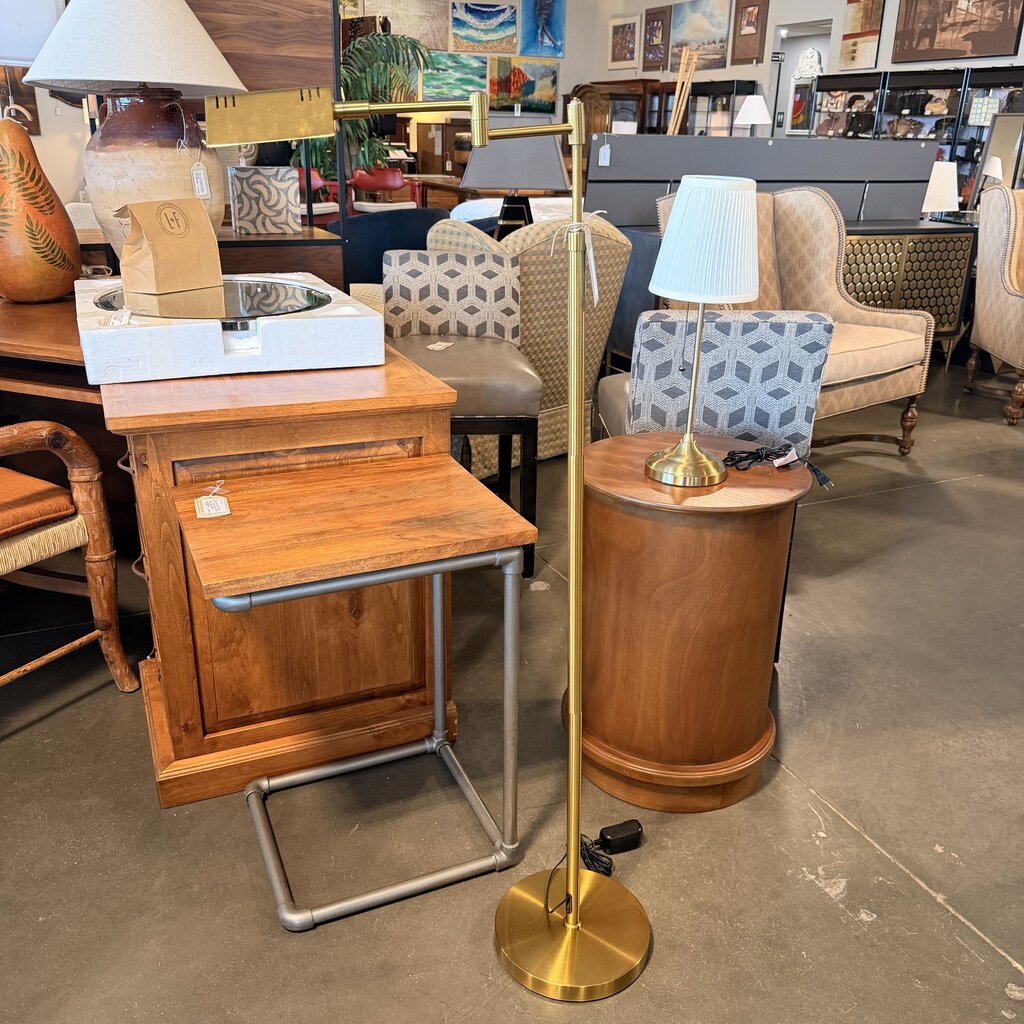 Holtkotter OB-FL050D Brass Adjustable Floor Lamp- 24X10X51H