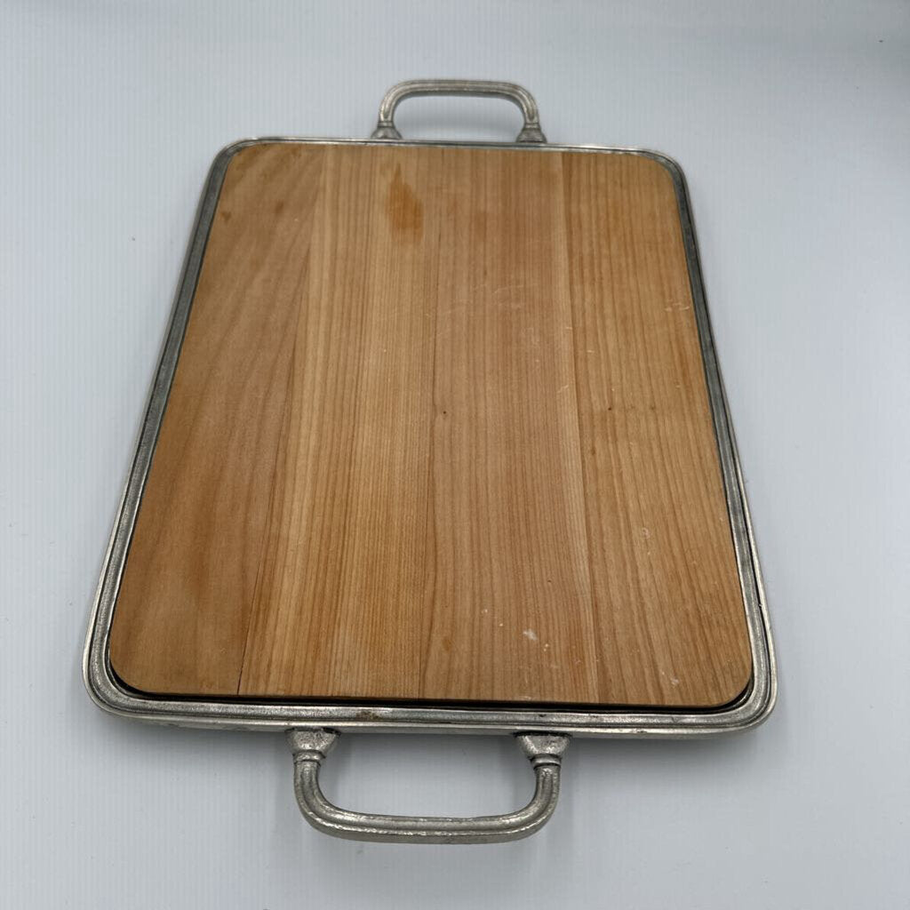 Match Pewter Cheese Tray W/ Handles -9.5X1.5X9.5