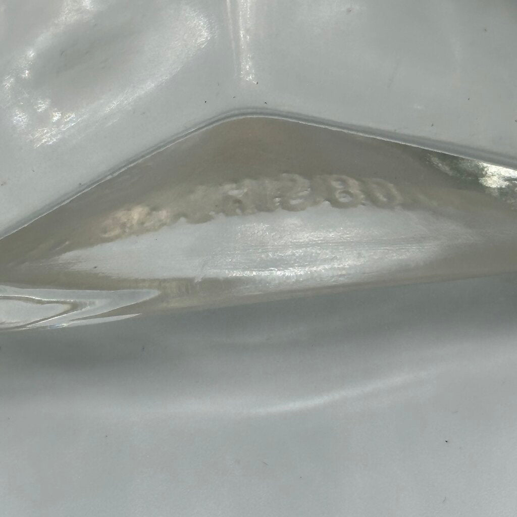 Vintage Square Glass Decanter W/ Stopper- 3.5X3.5X11