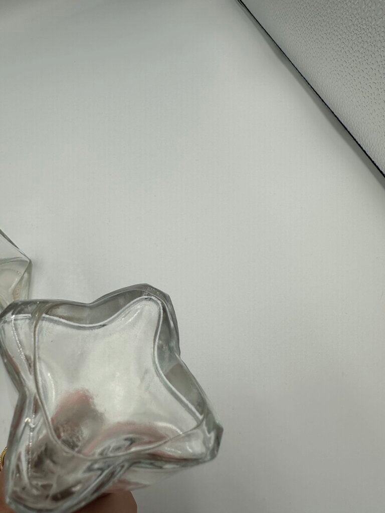 Vintage Square Glass Decanter W/ Stopper- 3.5X3.5X11