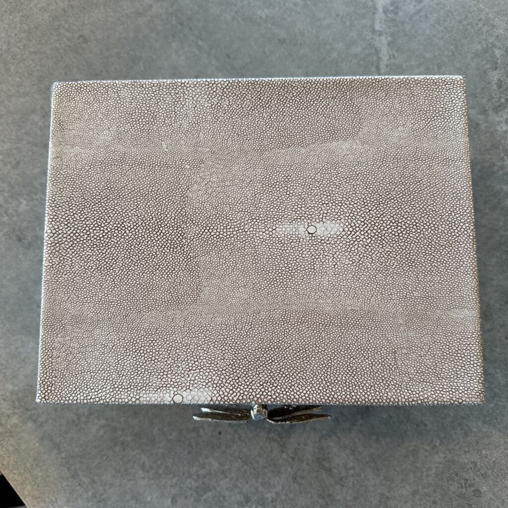 Silver Box W/ Dragonfly Clasp- 10X8X5