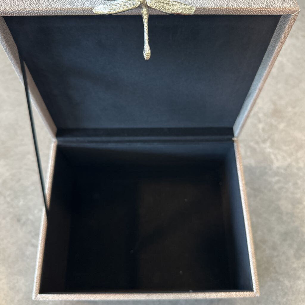 Silver Box W/ Dragonfly Clasp- 10X8X5