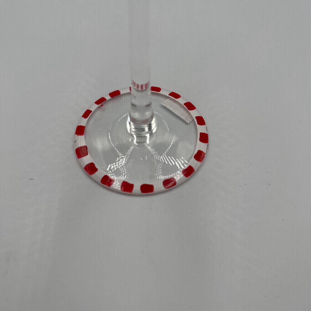 Hand Painted Christmas Wine Glasses- Set of 6