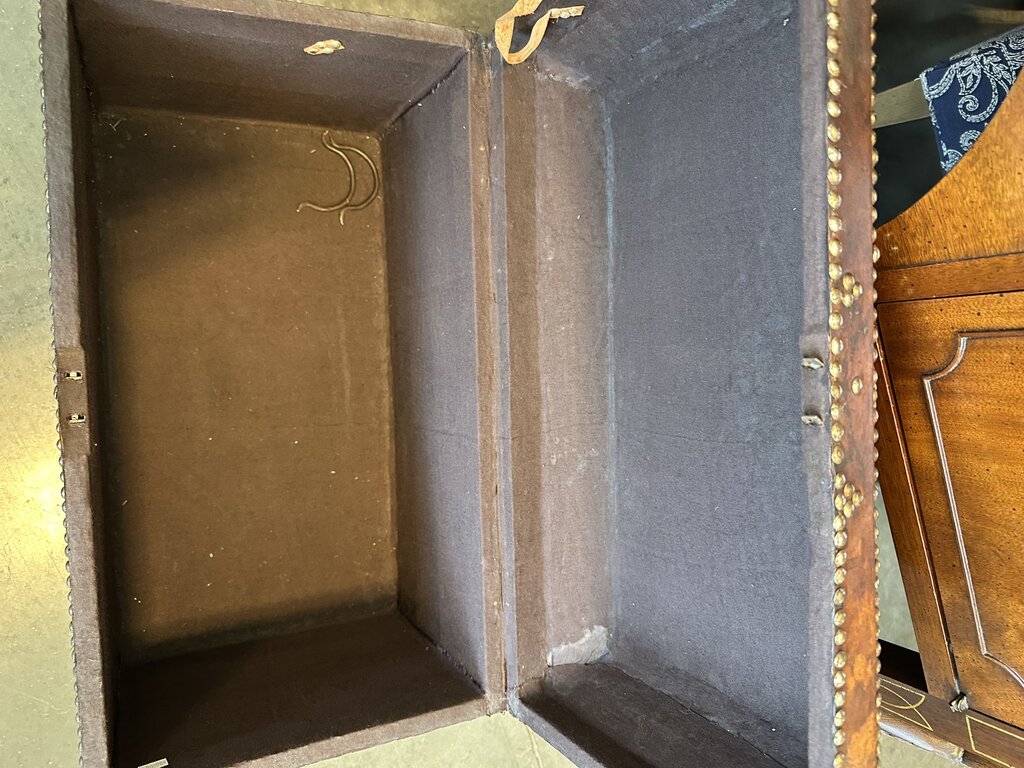 Leather Box W/ Stud Detail- 16X28X13