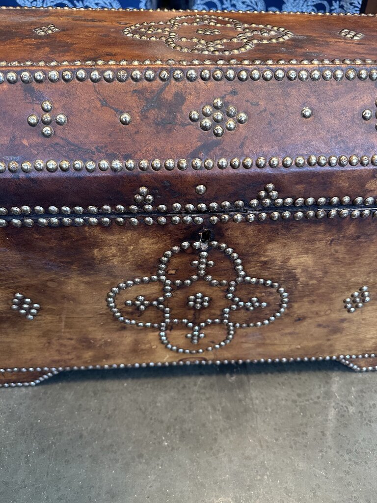 Leather Box W/ Stud Detail- 16X28X13