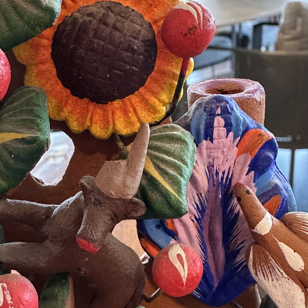 Tree Of Life Terra Cotta Sculpture-12X4X14- AS IS