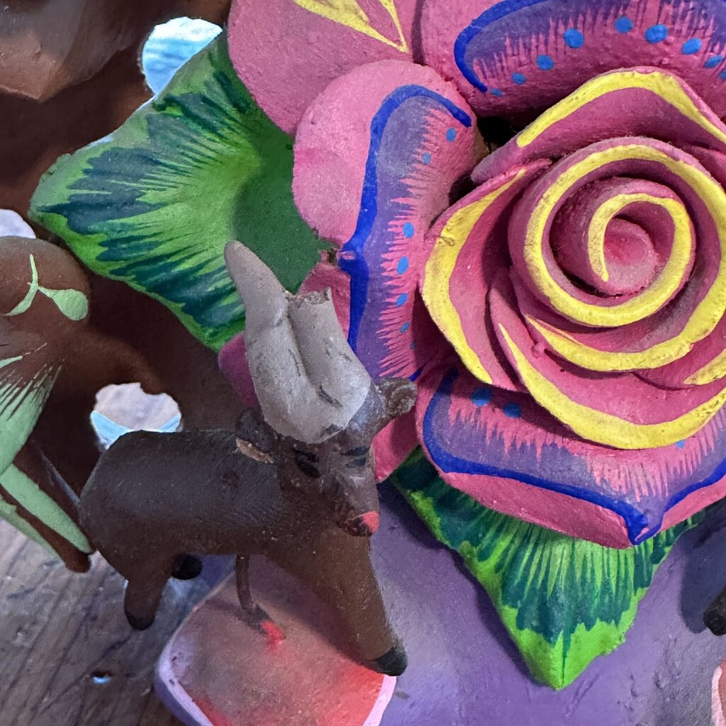 Tree Of Life Terra Cotta Sculpture-12X4X14- AS IS