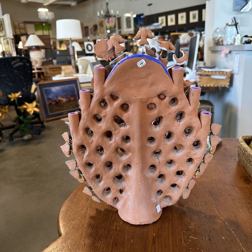 Tree Of Life Terra Cotta Sculpture-12X4X14- AS IS