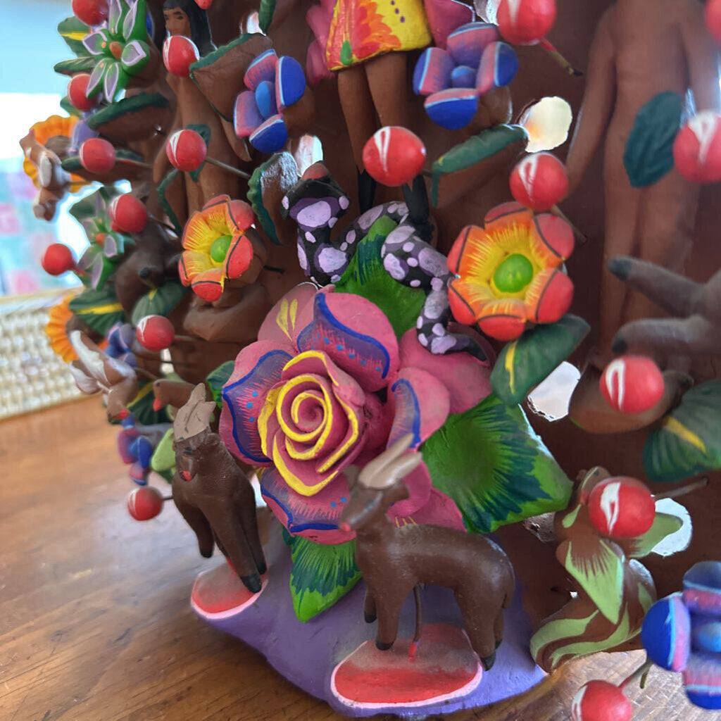 Tree Of Life Terra Cotta Sculpture-12X4X14- AS IS