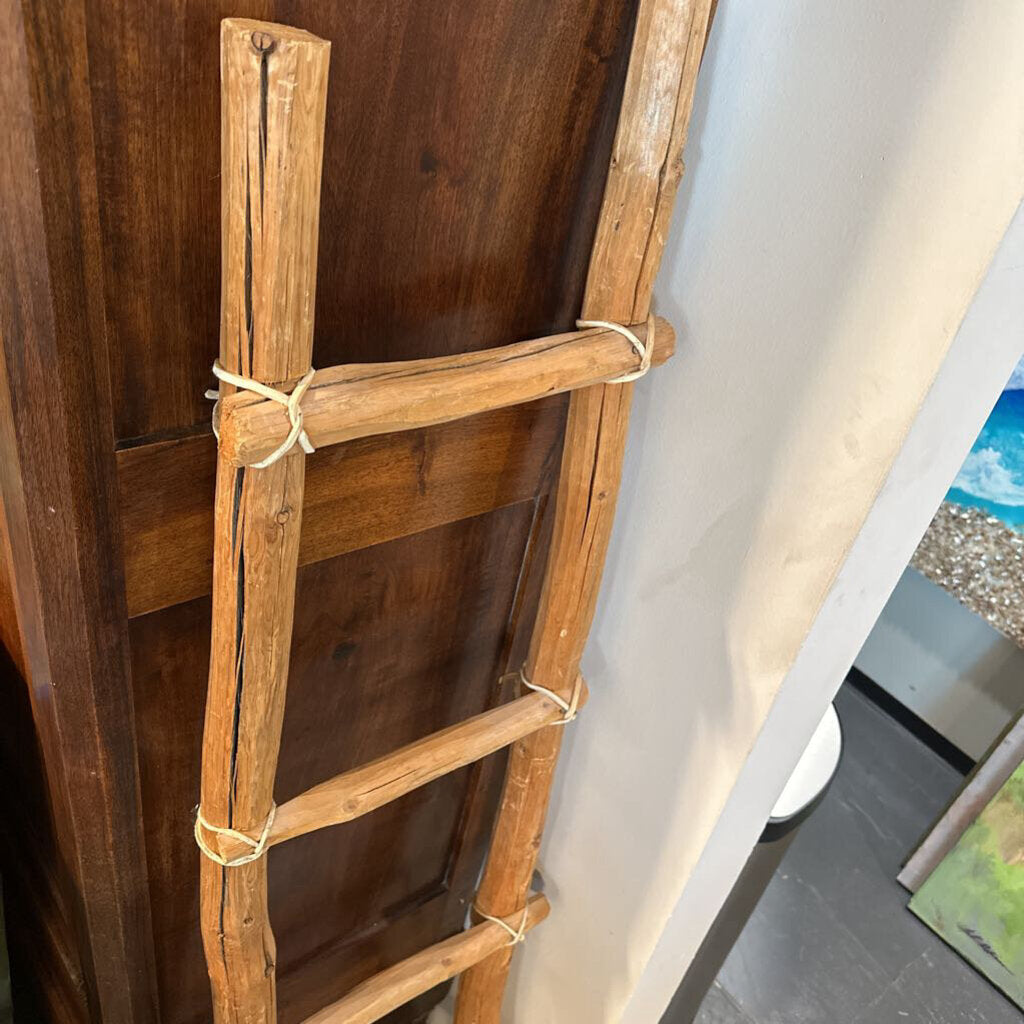 Southwest Carved Wood Ladder- 16X2.5X59H