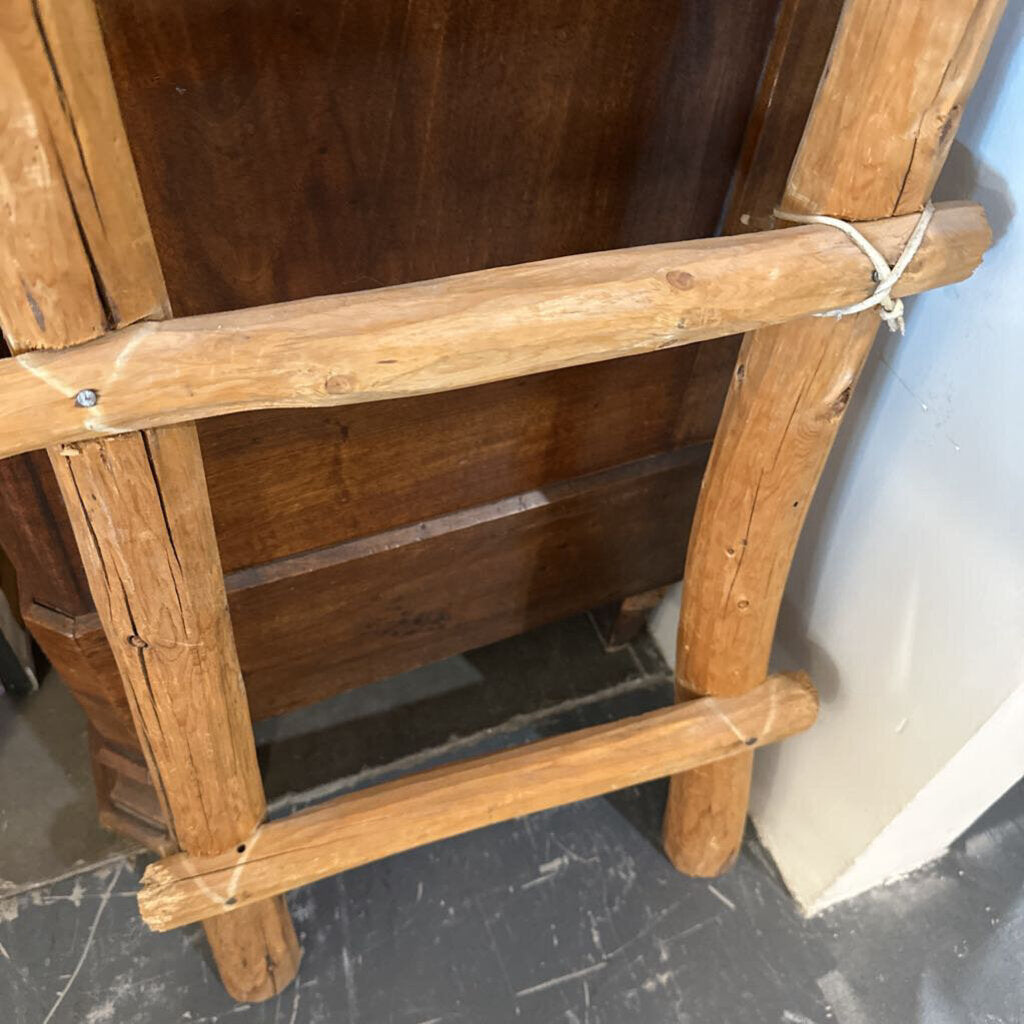 Southwest Carved Wood Ladder- 16X2.5X59H