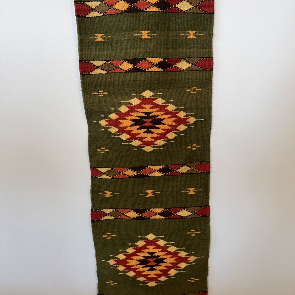 Escalante Green Wool Table Runner- 16X80