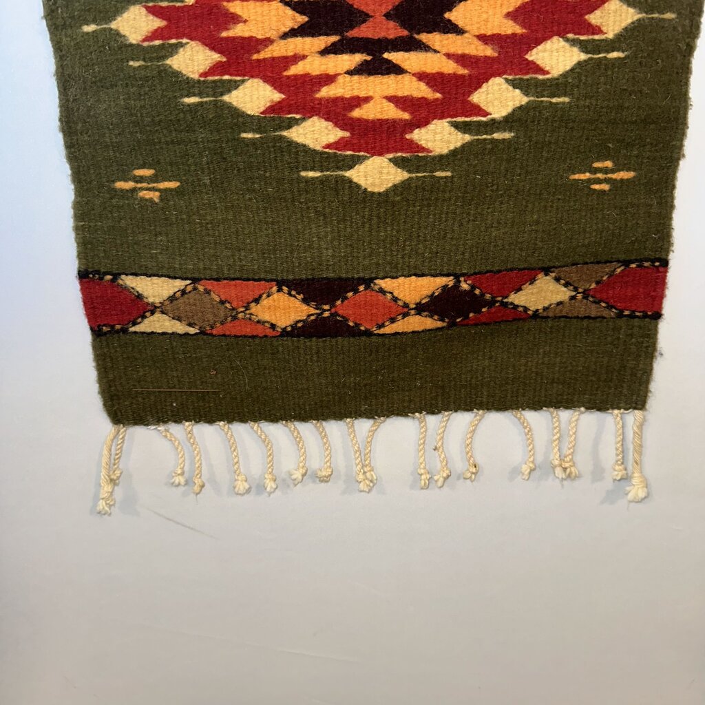 Escalante Green Wool Table Runner- 16X80
