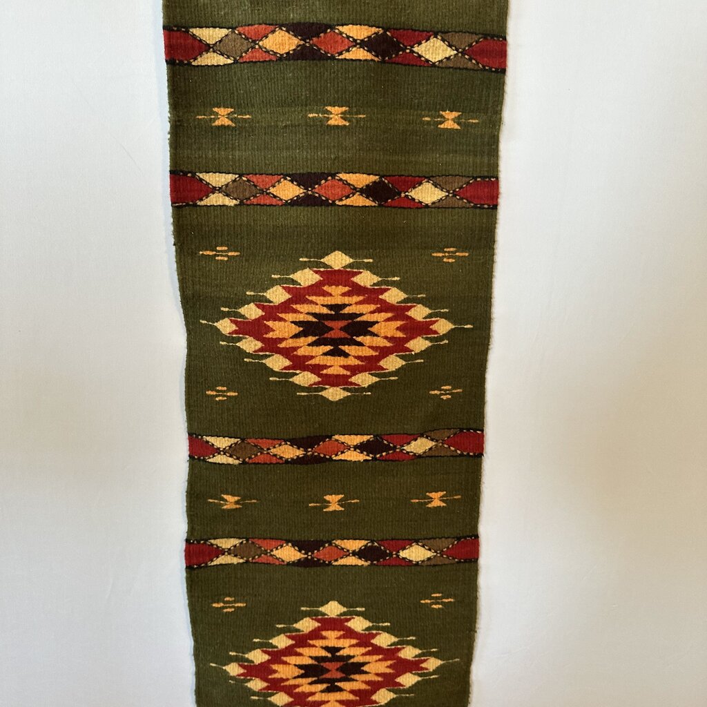 Escalante Green Wool Table Runner- 16X80