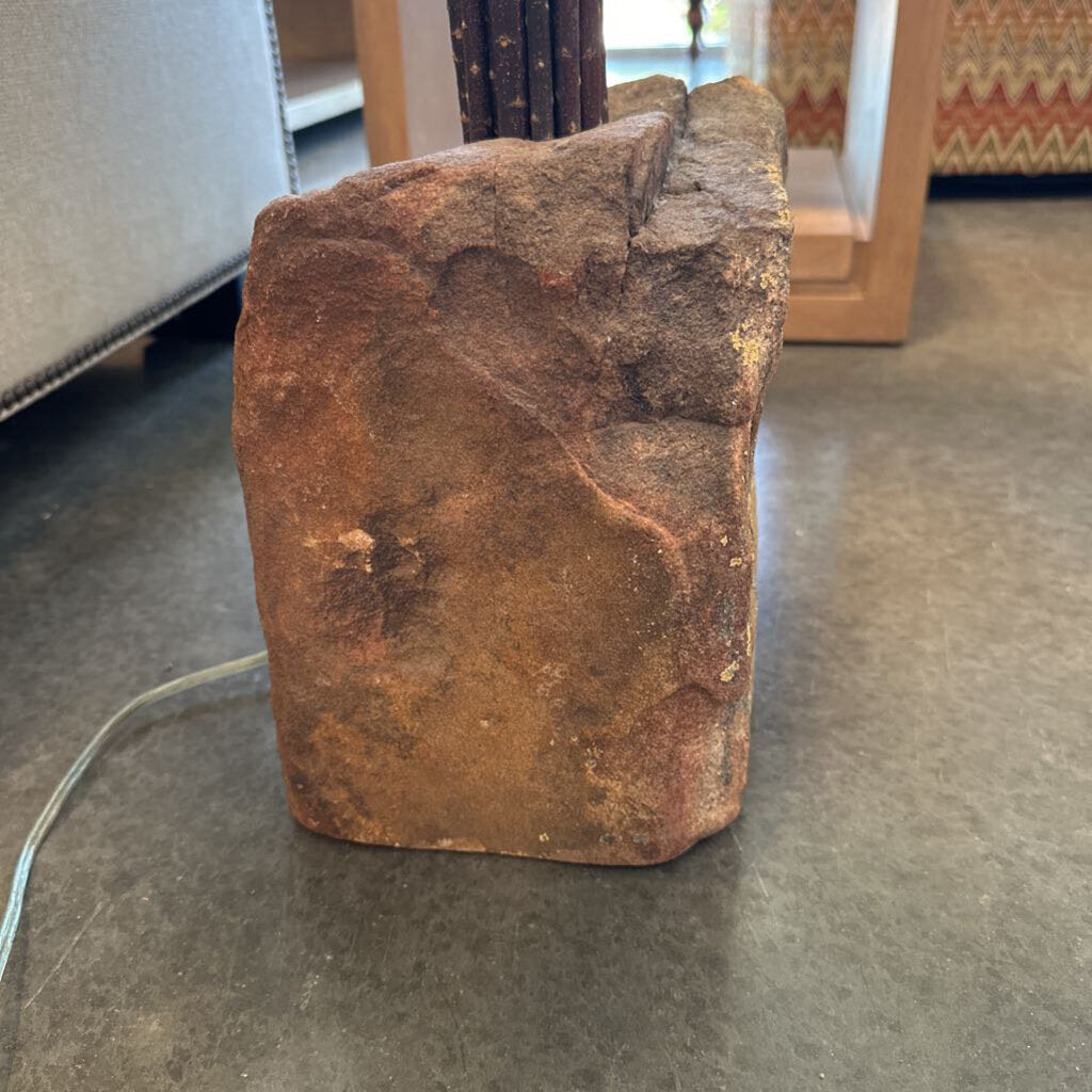 Twig & Stone Floor Lamp W/ Copper Trim- 24X59H