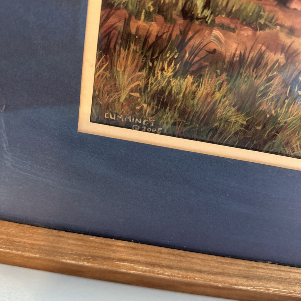 "Racing The Sun" Horses Print by Chris Cummings- 32X2X26