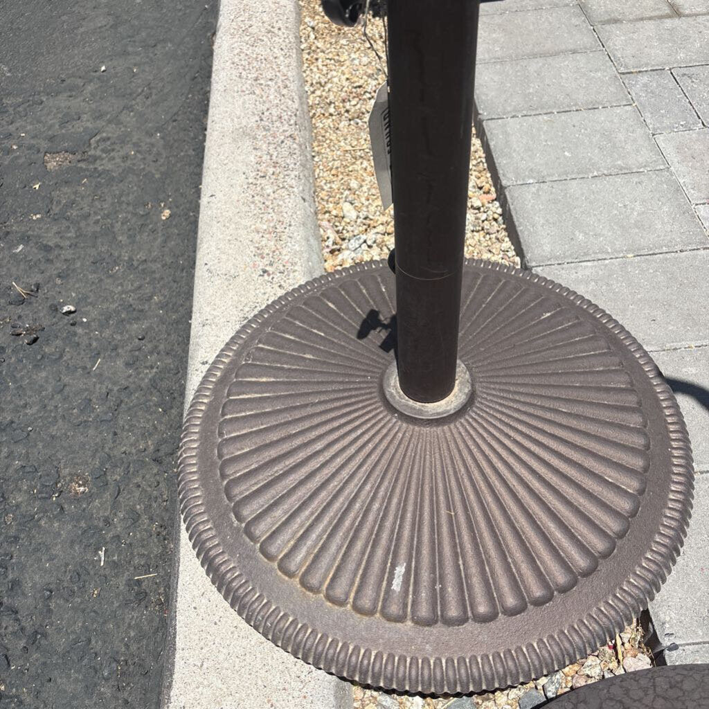 Round Rust Umbrella Stand