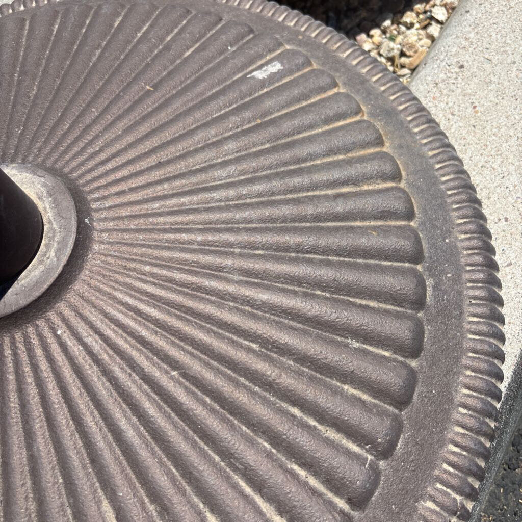 Round Rust Umbrella Stand