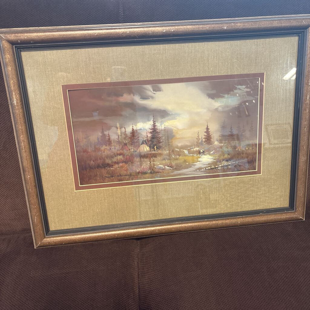 "The Waterfall" Original Art By Robert Wagoner- 27X19.5