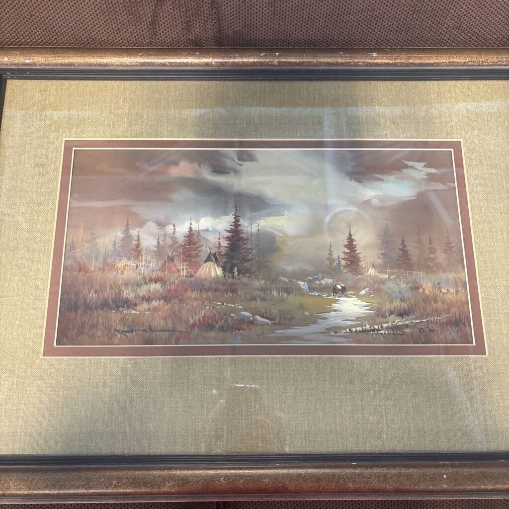 "The Waterfall" Original Art By Robert Wagoner- 27X19.5
