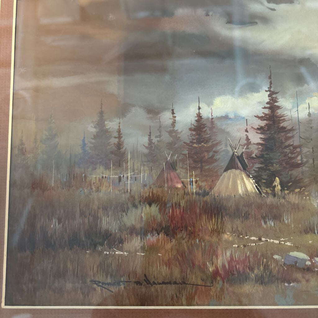 "The Waterfall" Original Art By Robert Wagoner- 27X19.5