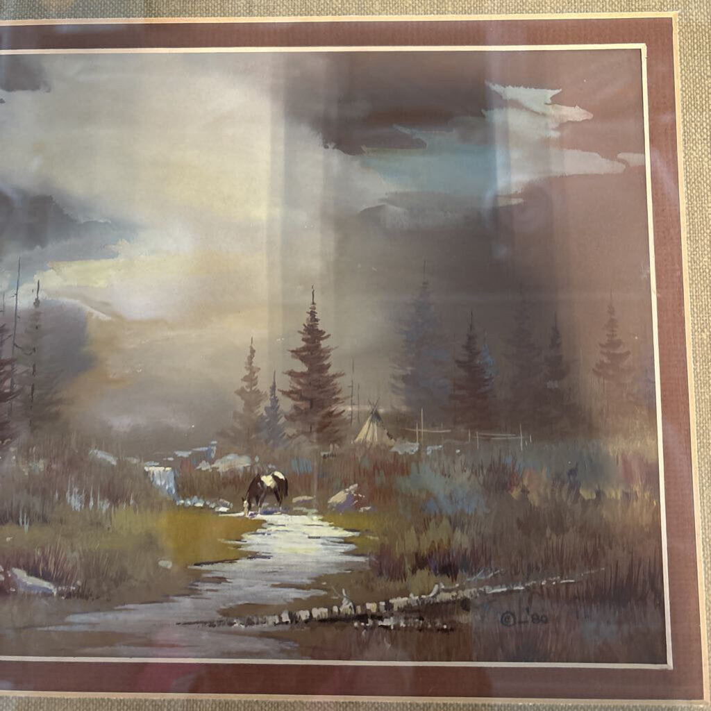 "The Waterfall" Original Art By Robert Wagoner- 27X19.5