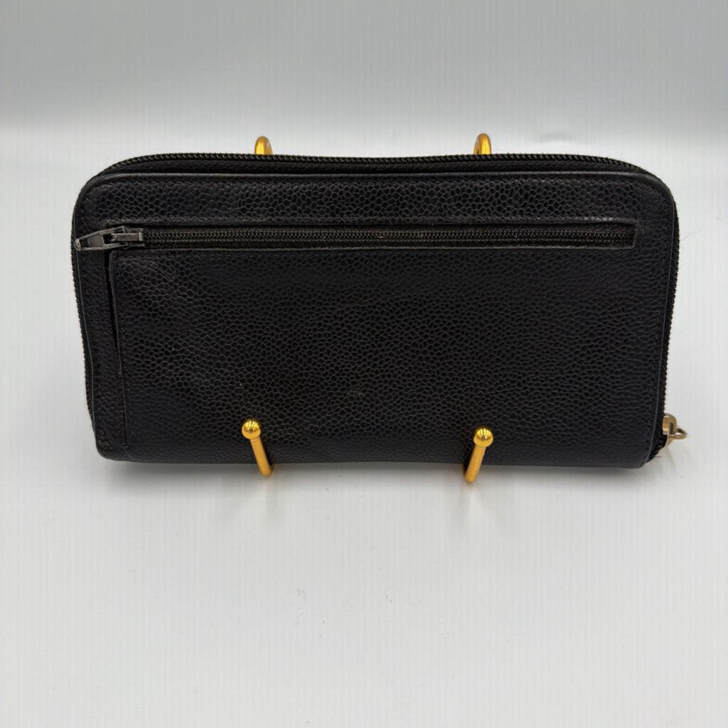 Chanel Caviar Timeless CC Organizer Zip Wallet with Back Pocket