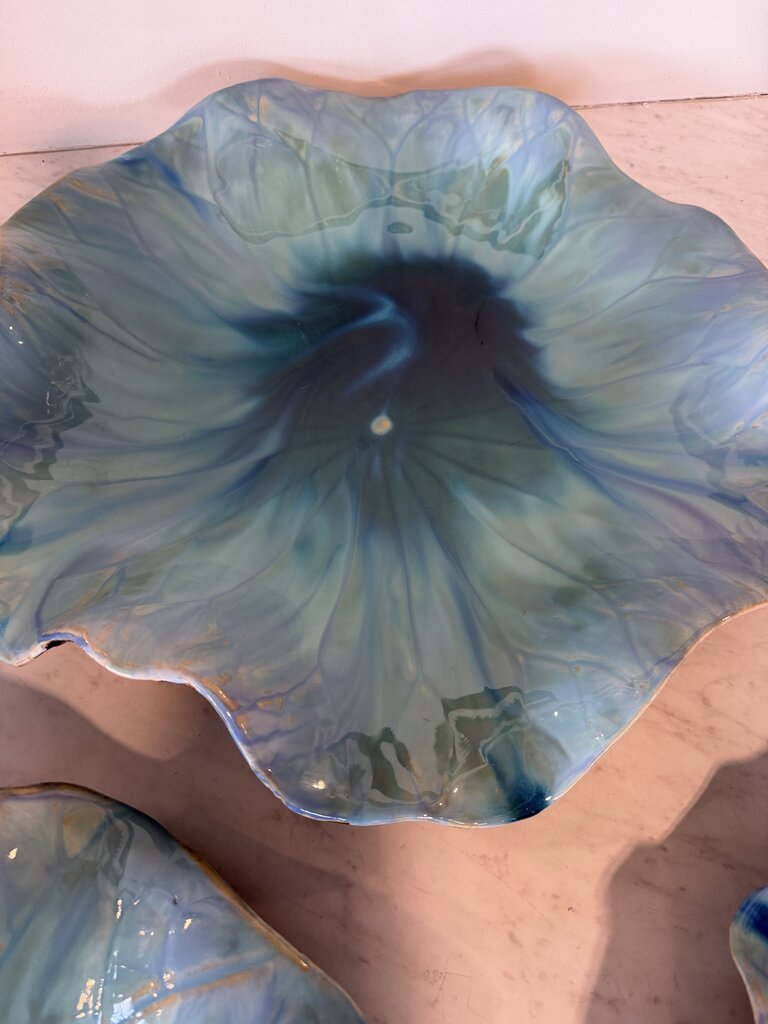 Uttermost Abella Ceramic Flowers- Set of 3- 18X18X4