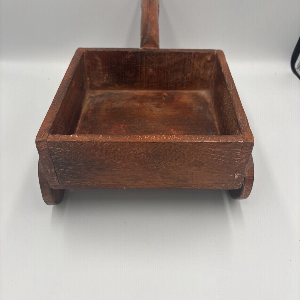 Vintage Wood Horse W/ Carriage Box- 13X9X6H