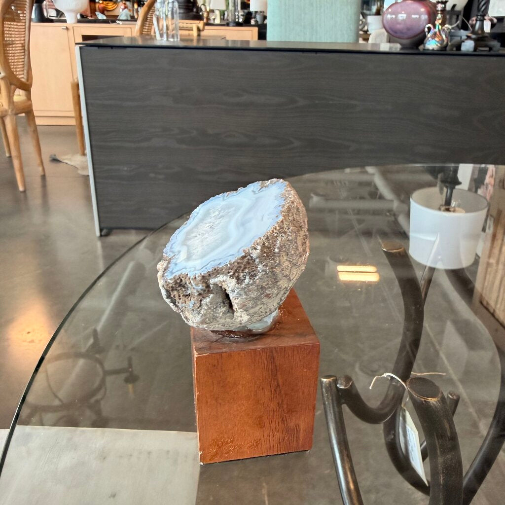Blue Agate on Stand - 2.5X3.5H