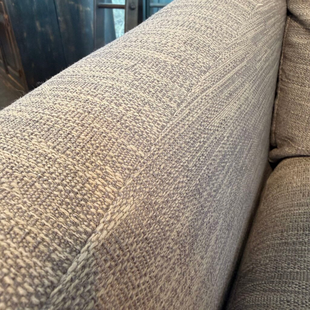 La-Z-Boy Grey Upholstered Arm Chair W/ Ottoman - 30X36X34H