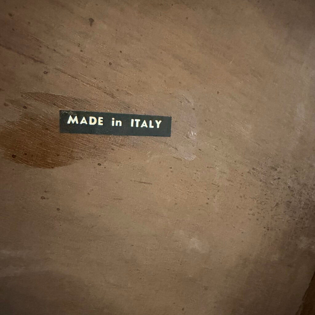 Custom Italian Round Inlay Dining Table - 52X31H