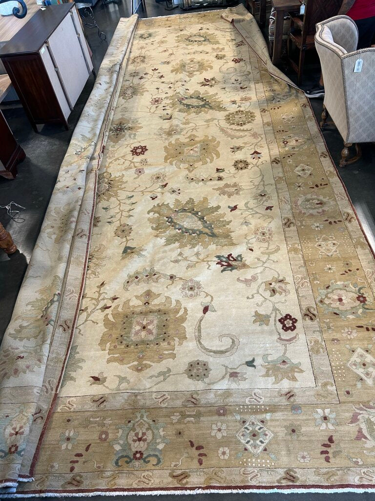 Fine Wool Woven Egyptian Rug - 24.5X14