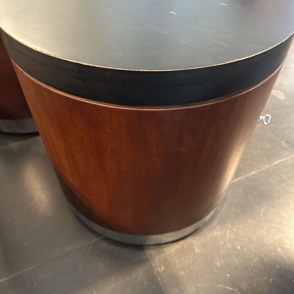 Ralph Lauren Round Side Tables - Pair - 24X24.5 - AS IS
