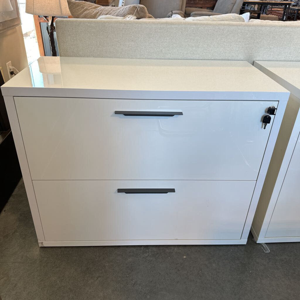 ALF Italia White File Cabinet - 37X18X29.5H