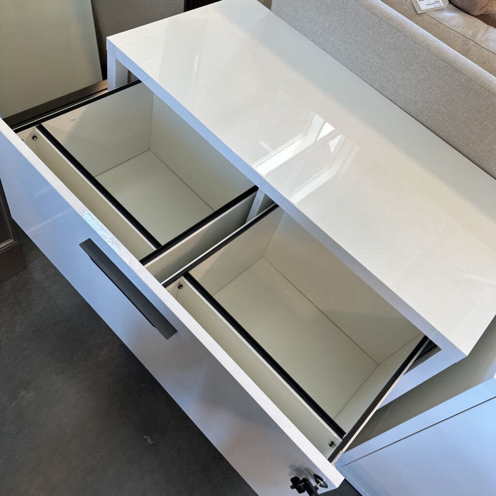 ALF Italia White File Cabinet - 37X18X29.5H