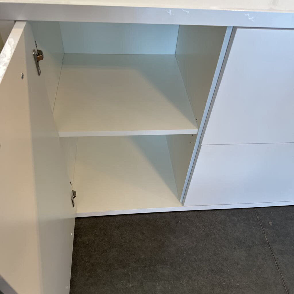 ALF Italia White Office Credenza - 71X18X29H