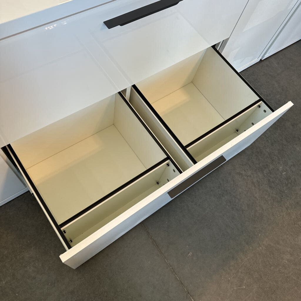 ALF Italia White Office Credenza - 71X18X29H