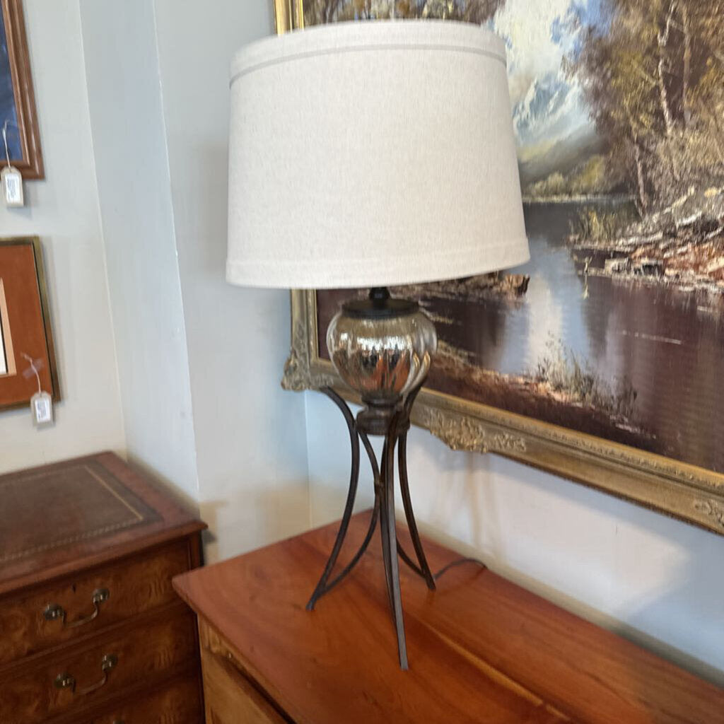 Uttermost Cebrario Mercury Glass Lamps - Pair - 16X33H