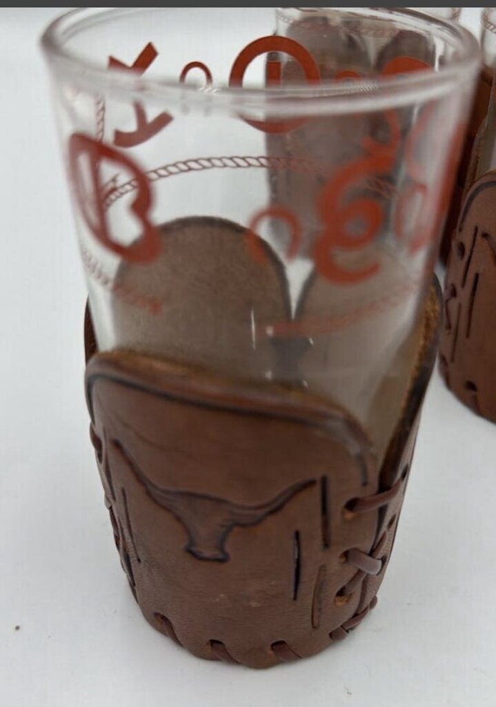 Libby Bambo Western Leather Wrapped Glasses- (4) -2.5X4.5