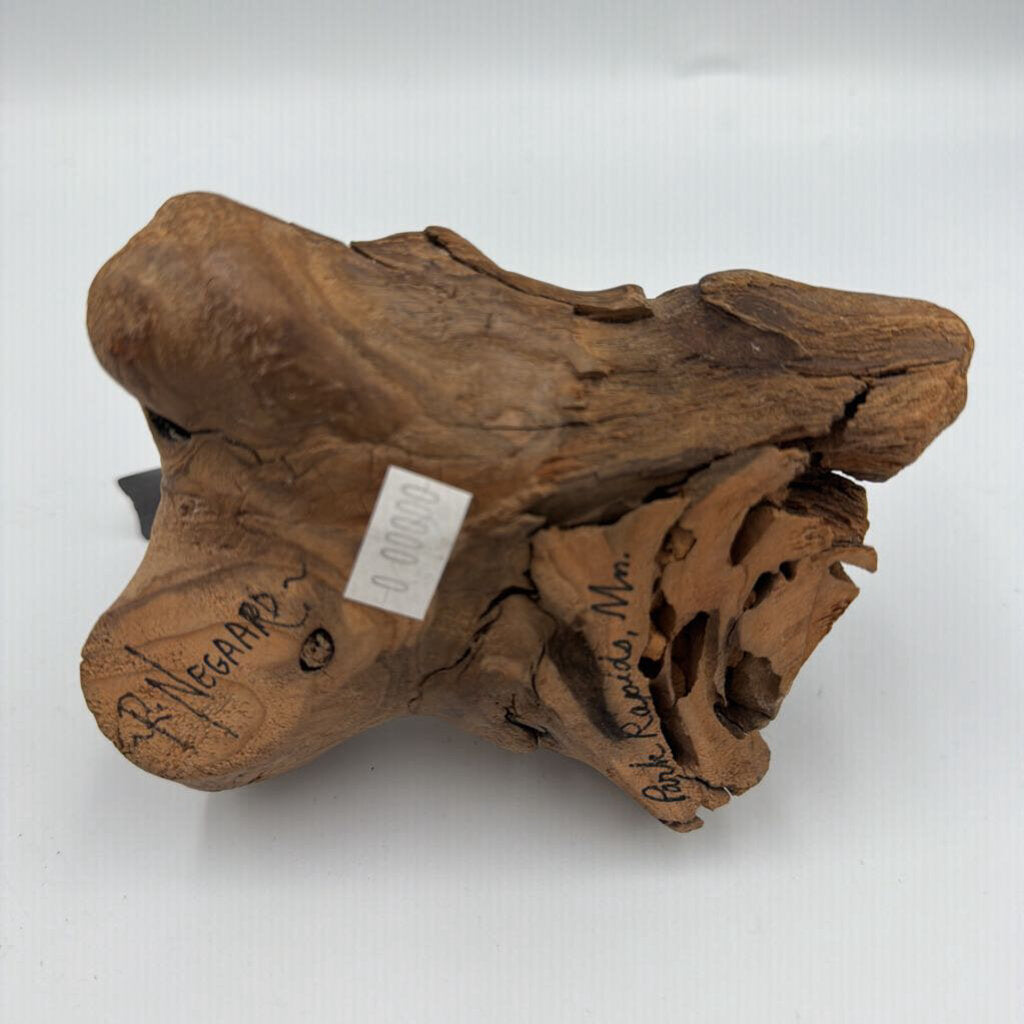 Chickadee Wood Carving By R. Negaard- 5.5X3.5X4.5H