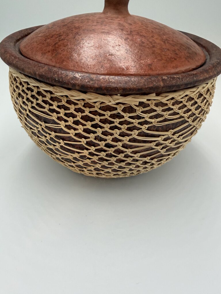 Indonesian Sasak Lombok Lidded Bowl- 7X6H