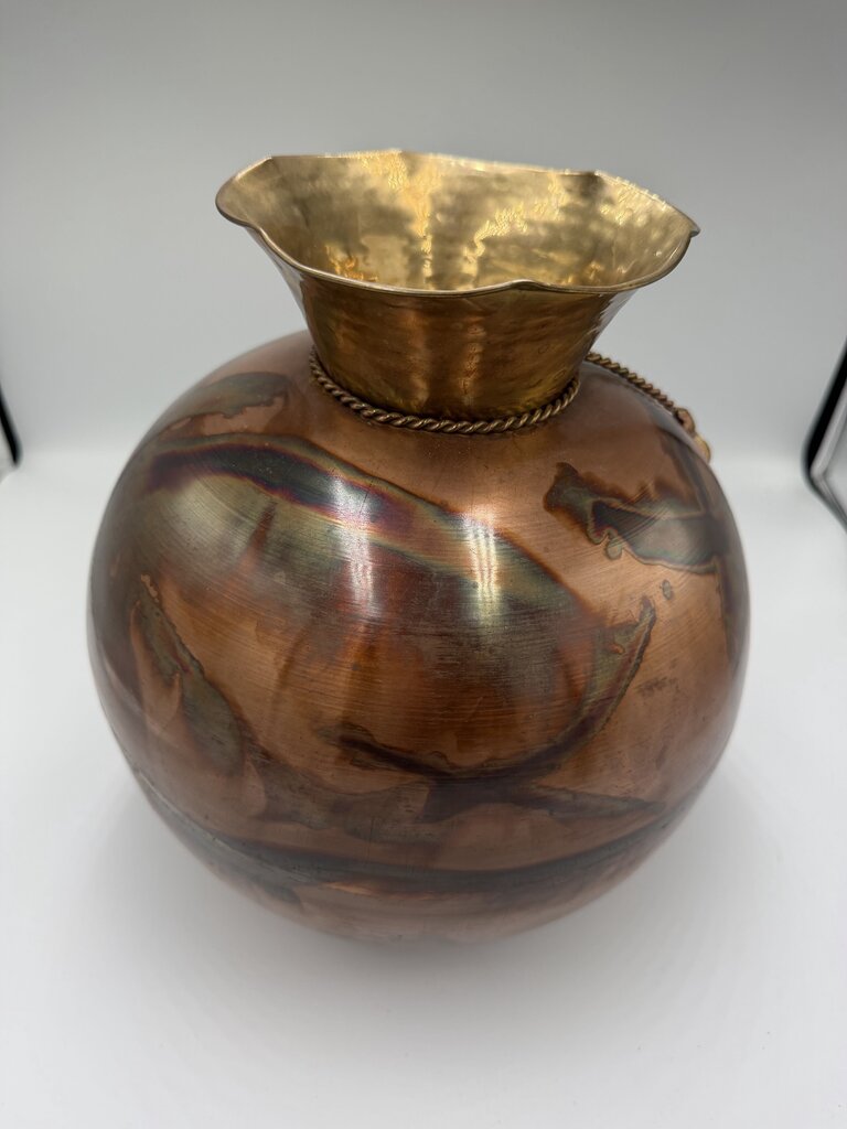 Vintage Copper Pot- 10X10.5H