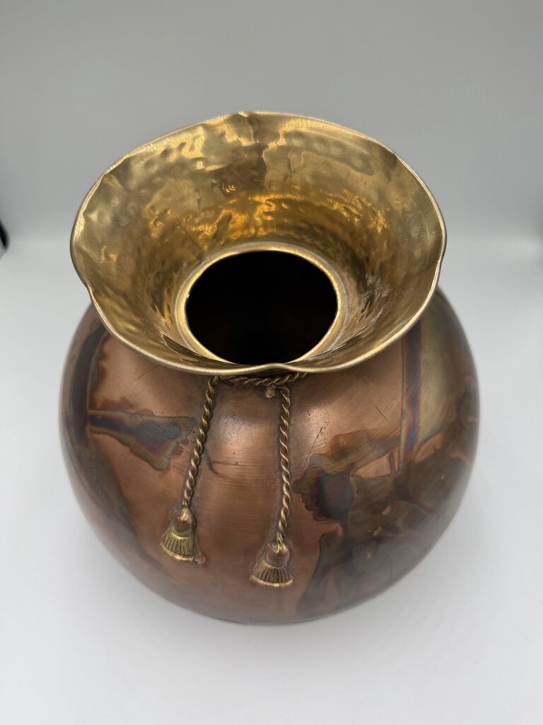 Vintage Copper Pot- 10X10.5H