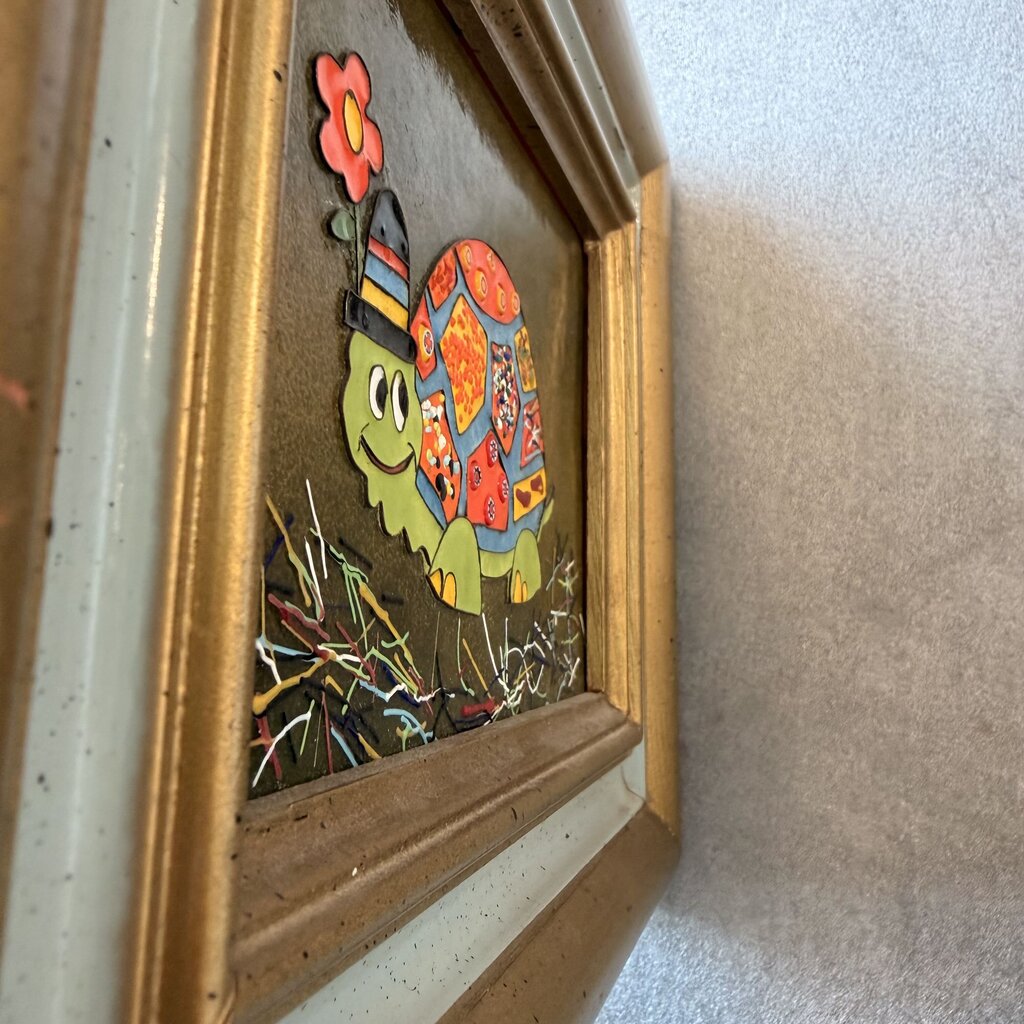Enamel Turtle Art By Carol Balatti- 11.5X1X9.5H