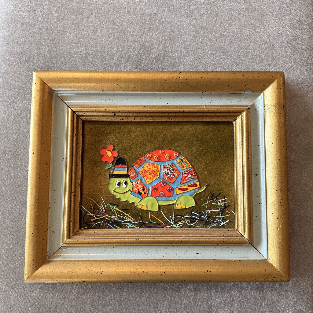 Enamel Turtle Art By Carol Balatti- 11.5X1X9.5H