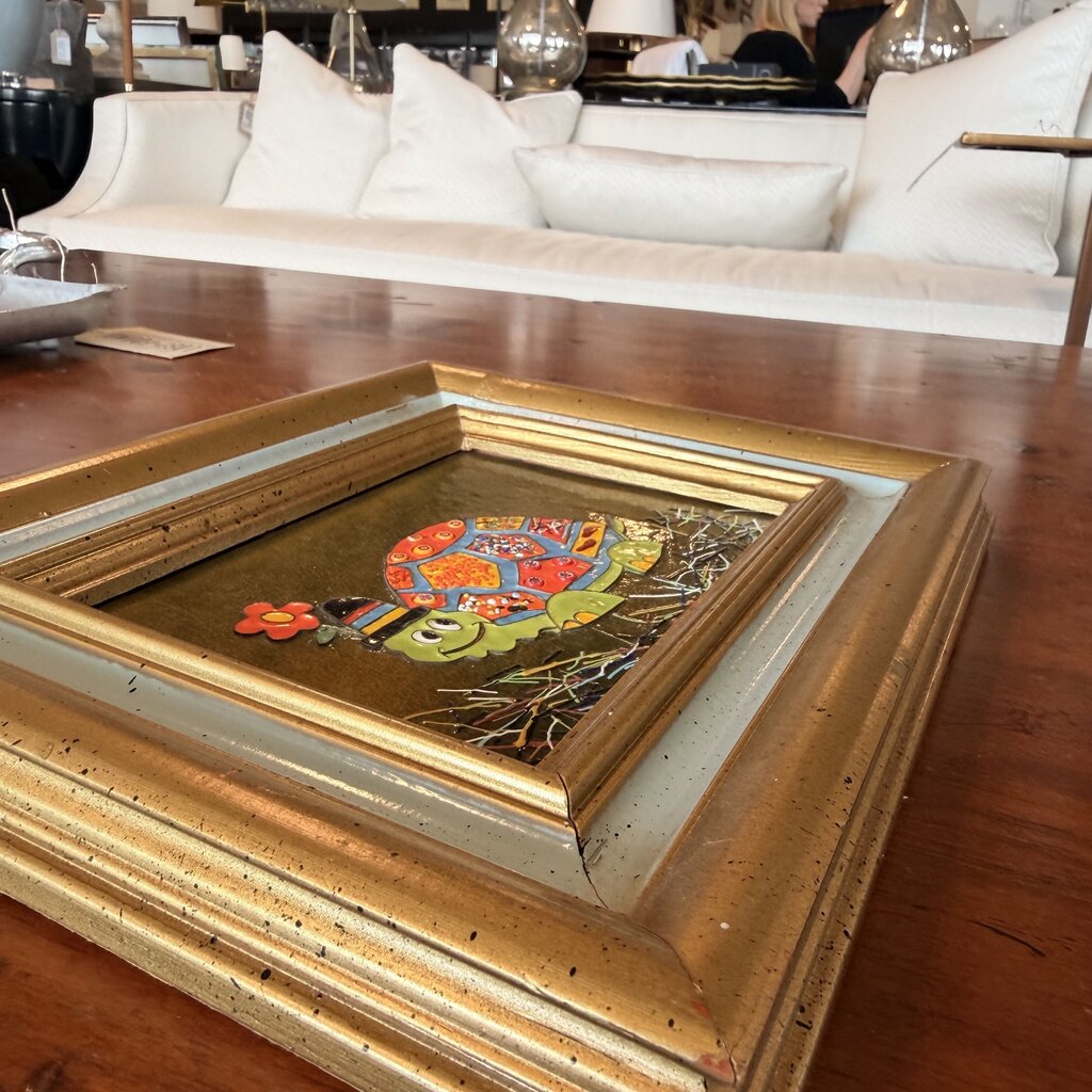 Enamel Turtle Art By Carol Balatti- 11.5X1X9.5H