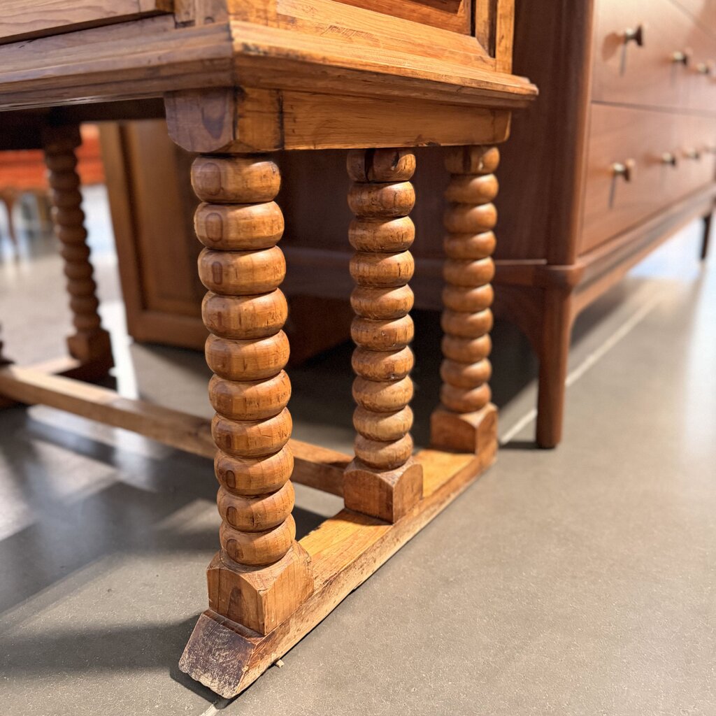 4 Drawer Mexican Worm Wood Console- 36X19.5X36.5H