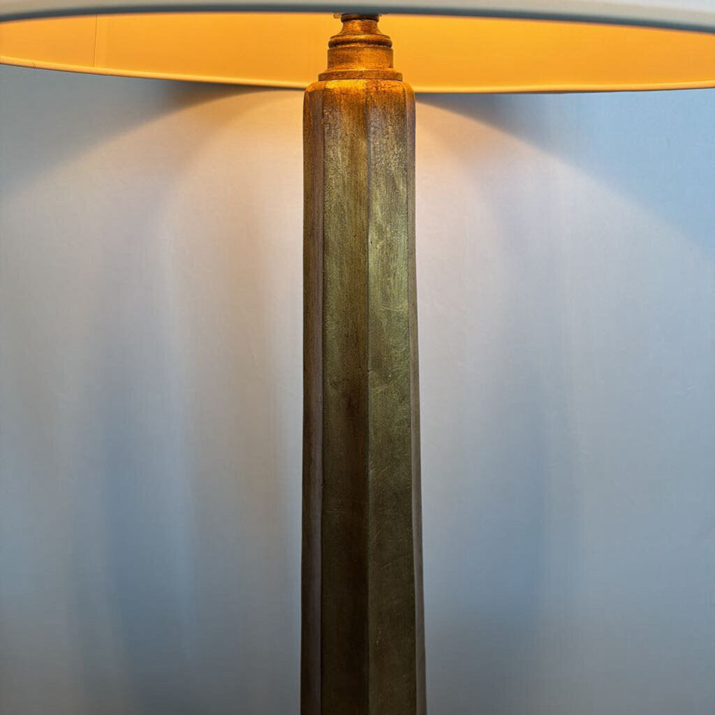 Visual Comfort Spire Gilded Iron Floor Lamp - 62H