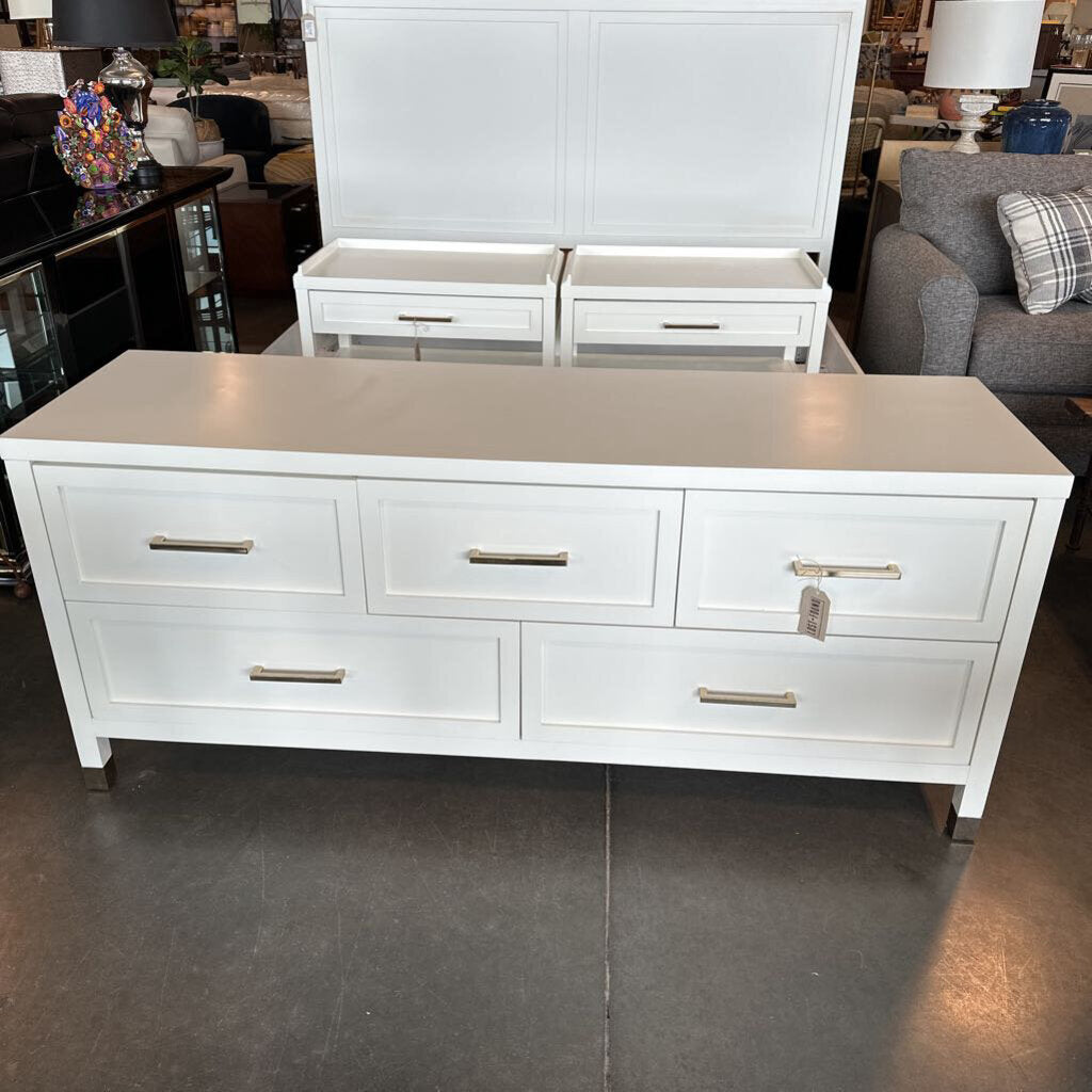 Bassett Tidewater 5 Drawer Dresser- 68X20X29H
